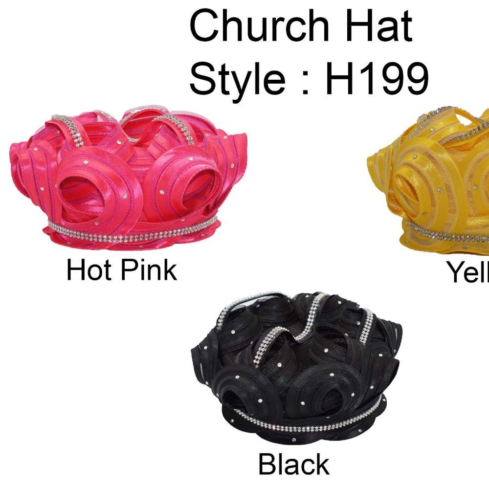 Church Hat No Brim Ribbons
